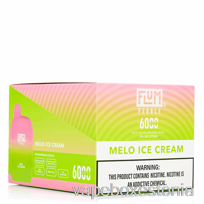 Vape Box Estonia [10-pack] Flum Pebble 6000 ühekordne